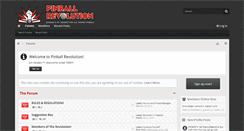 Desktop Screenshot of pinballrevolution.com